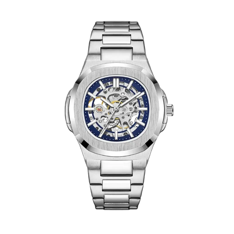 Brazani MECH-X Skeleton Watch | Integrated Steel Design